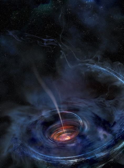 Artists Impression Of The Supermassive Black Hole Earth Blog