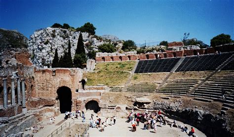 Greek Theatre Taormina Sicily Photo And Image Italy Architecture