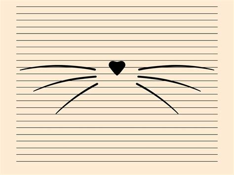 Cat Whiskers Svg And Png Files Cut File Print File Etsy