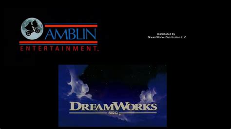 Amblin Entertainment Distributed By Dreamworks Distribution Llc