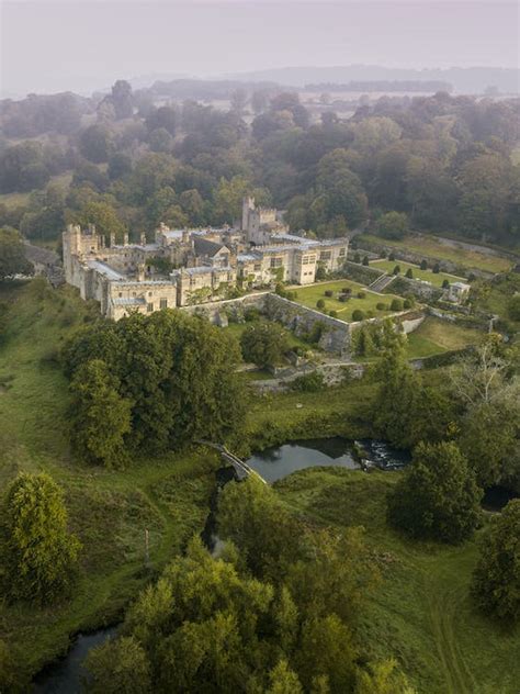 Aerial View Of Haddon Hall · Free Stock Photo