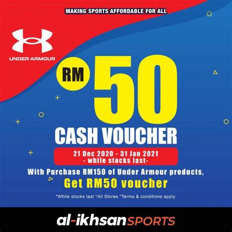 If you need any help, just contact us: Al-Ikhsan Sports Under Armour Promotion FREE RM50 Cash ...