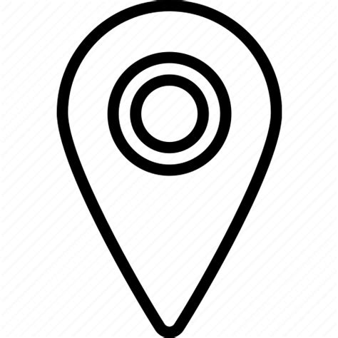 Geography Location Map Navigation Pin Icon
