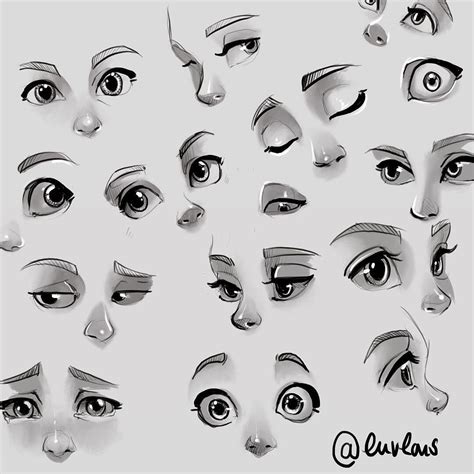 Ever struggling with different eye expressions? Pin this eye cheat