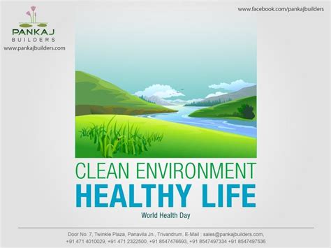 Clean Environment Healthy Life World Health Day World Health