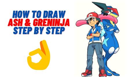 How To Draw Ash Greninja Pokemon Easy Step By Step Youtube Porn Sex