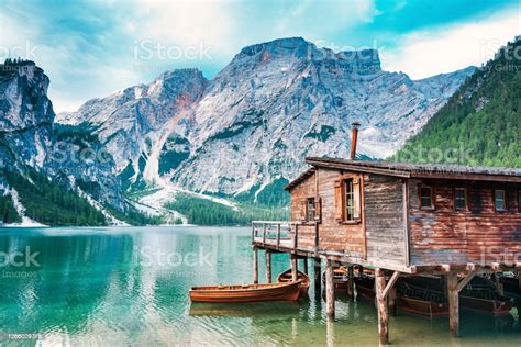 Lake Braies In South Tyrol In Summer Stock Photo Download Image Now
