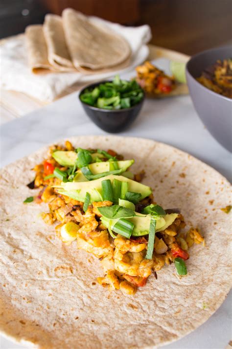 Vegan Tempeh Tacos Burritos Healthy Plant Based Meals Recipe