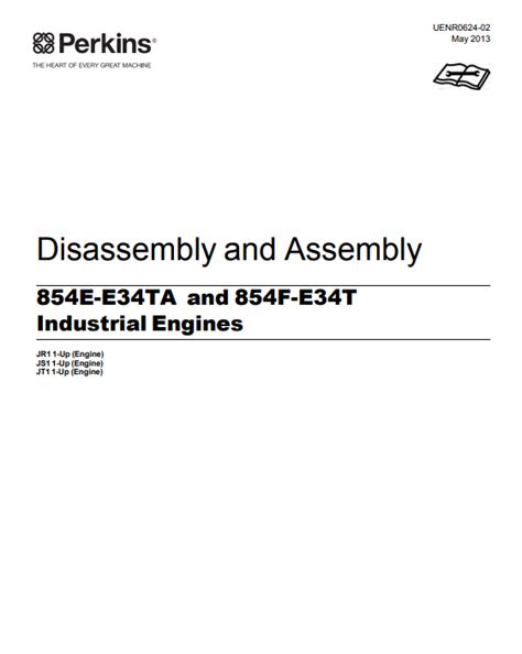 Perkins 854e E34ta And 854f E34t Industrial Engines Disassembly And