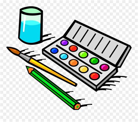 Vector Illustration Of Visual Arts Watercolor Paint Watercolor Paint