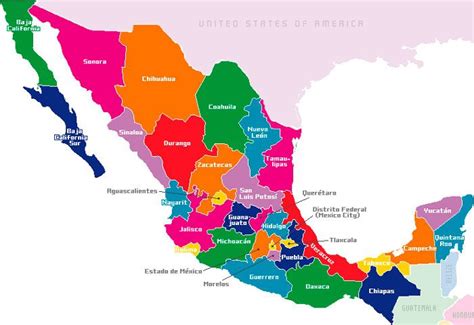 ¿cuáles Son Los Estados De México Y Cuales Son Sus Capitales