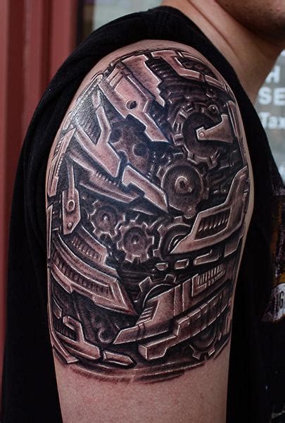 Bio Mechanical Tattoo By Daniel Chashoudian Tattoonow