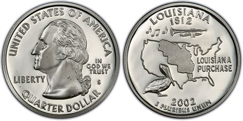 Images Of Washington 50 States Quarters 2002 S 25c Louisiana Silver