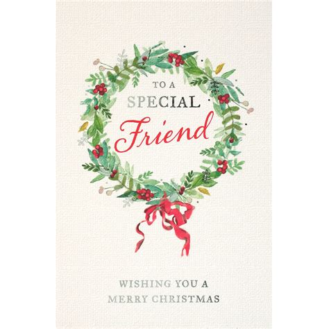 Santa knew just what i wanted when he brought you into my life. To a Special Friend - Christmas Card | Greeting Cards - B&M