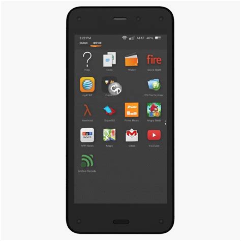 Amazon Fire Phone 3d Model 79 Max 3ds Blend Fbx Obj 3dm Wrl