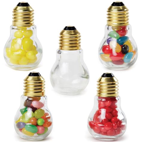 Mini Light Bulb Glass Jar With Jelly Beans