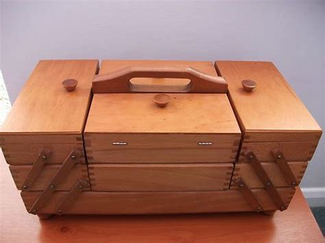 Large Wooden Sewing Boxes