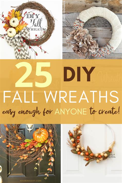 Check out our acnh diy set selection for the very best in unique or custom, handmade pieces from our video games shops. 25 Festive DIY Fall Wreaths | Easy fall wreaths, Diy fall ...