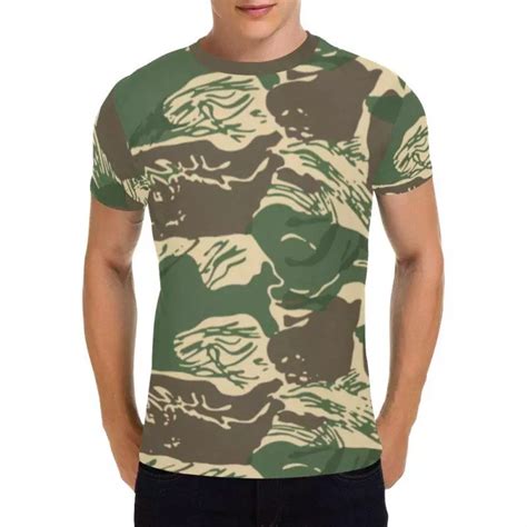 Rhodesian Brushstroke Camouflage Arid T Shirt For Men Mega Camo