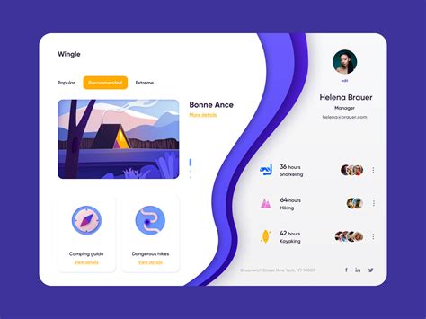 Web App Wingle By Outcrowd On Dribbble