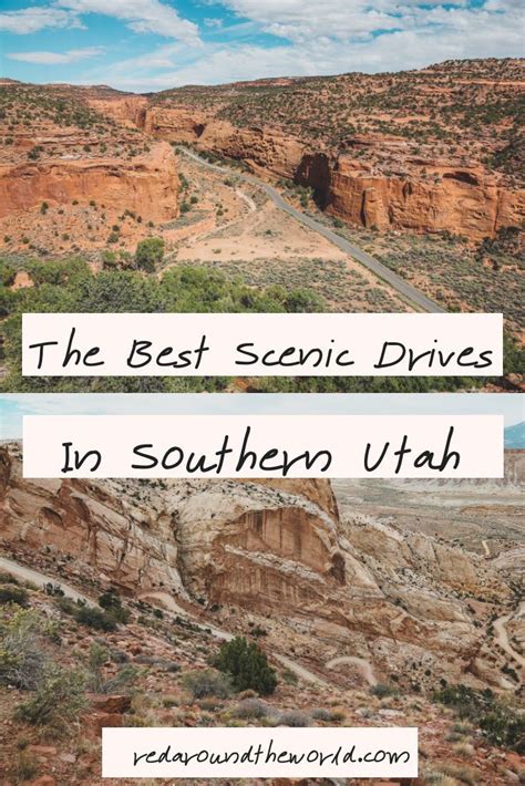 10 Best Scenic Drives In Southern Utah Red Around The World Scenic