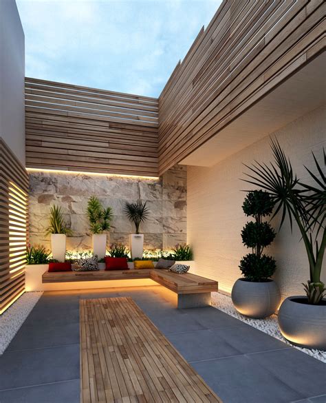 Interior courtyard design beautiful deck with fountain and. Inspiring Cozy Courtyard Patio Ideas for Urban Homes ...