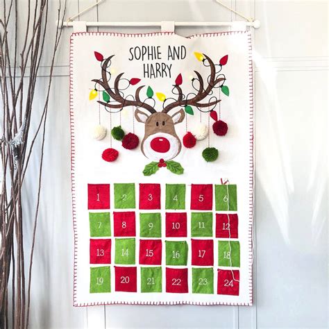 Personalised Light Up Advent Calendar By Pink Pineapple