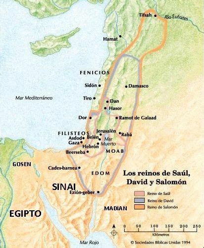 Reinos De Saúl David Y Salomón Actividades De Mapa Geografía Bíblicos