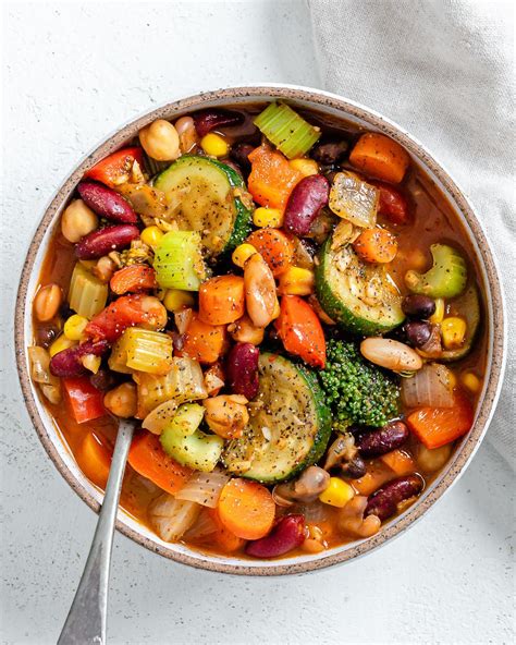 Mixed Bean And Vegetable Stew Vegan Stew Food Sharing Vegan