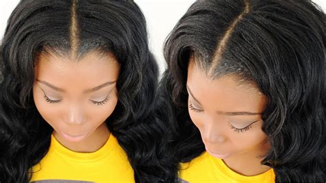 Blending Straightening Your Leave Out With Your Sew In Weave Tutorial Part Of Youtube