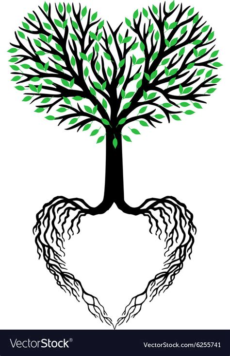 Tree Of Life Heart Tree Royalty Free Vector Image