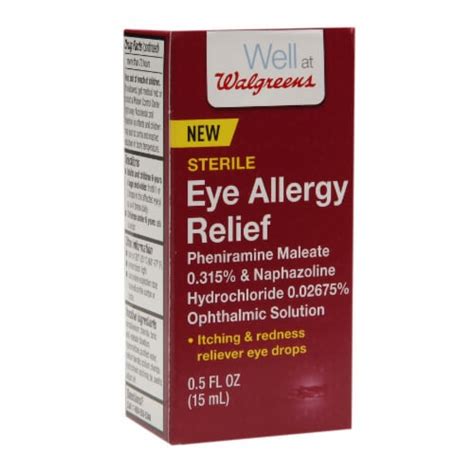 Walgreens Sterile Eye Allergy Relief Eye Drops 05 Fl Oz Pick ‘n Save
