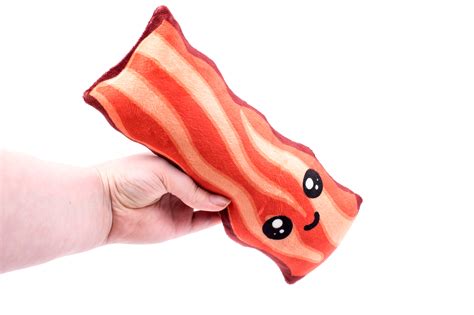 Stuffed Bacon Plush Toy Happy Beezeeart
