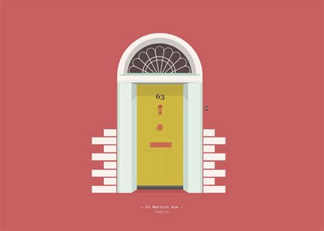 Colorful Doors of Dublin Illustrations - Fubiz Media
