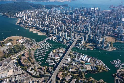 Aerial Photo | Granville Island and Downtown Vancouver