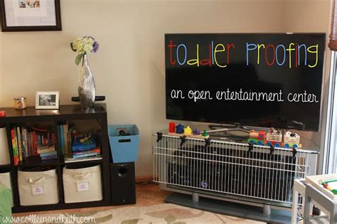 Daily best child safety cabinet/drawer locks. How We Childproofed Our Open Entertainment Center | Baby ...