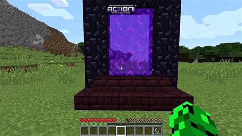 Como Crear Un Portal Al Nether En Minecraft 1102 Youtube