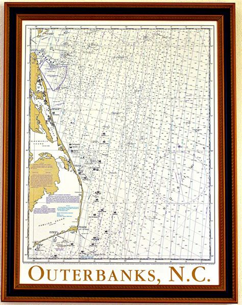 Outer Banks Shipwrecks By Chartman Publications Outer Banks Nc Chart