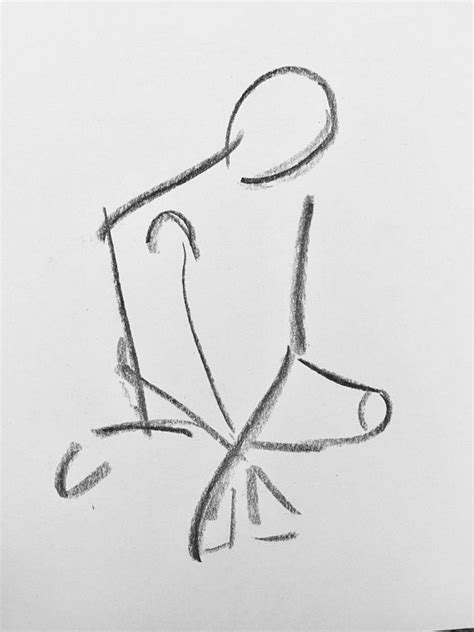 Minimal Charcoal Sitting Figure Charcoal Sketch Charcoal Drawings