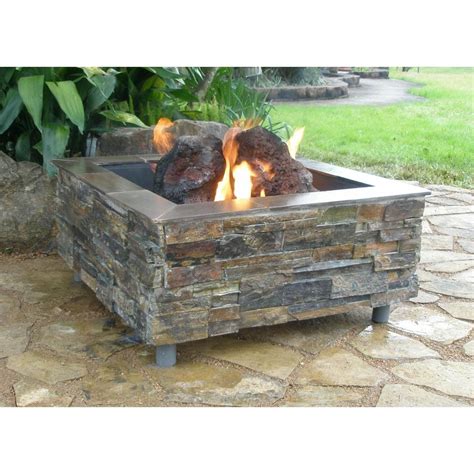 It is weather resistant and the decorative base will make your visitors think it is a beautiful table centerpiece. FireScapes The Virginian Square Natural Gas Fire Pit : BBQGuys
