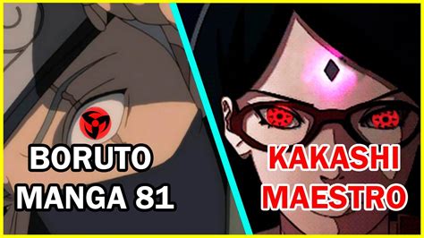 Kakashi El Nuevo Maestro De Sarada Uchiha Boruto Manga 81 Youtube