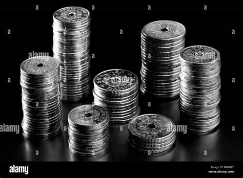Stacks Of Coins Stock Photo Alamy