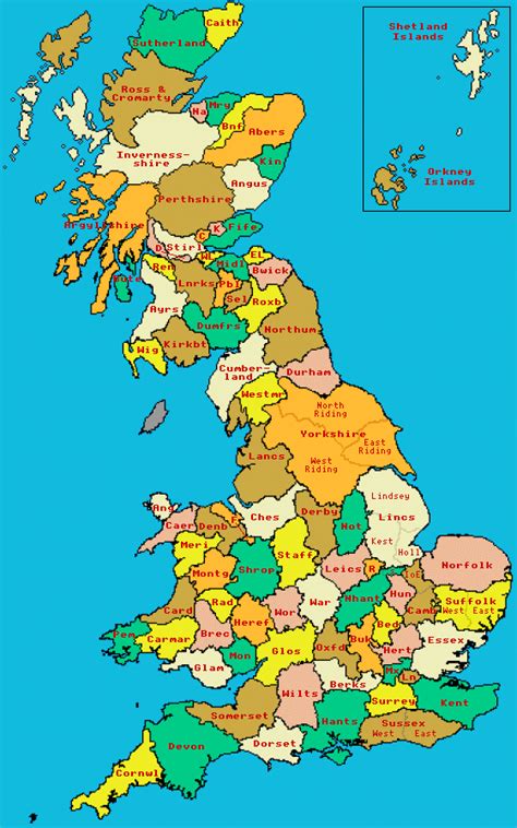 Map Of The Counties Of England World Map