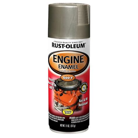 Rust Oleum Automotive 11 Oz Semi Gloss Aluminum Engine Enamel Spray