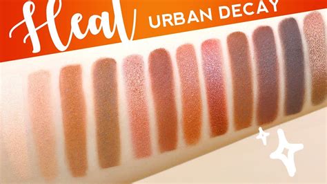 Urban Decay Naked Heat Palette Swatches All Eyeshadow Youtube My Xxx