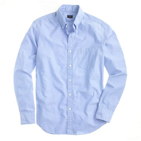 Lyst Jcrew Slim Cotton Shirt In Woven Arrows In Blue For Men