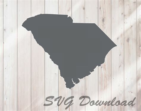 South Carolina Shape State Template Svg Instant Download Etsy India