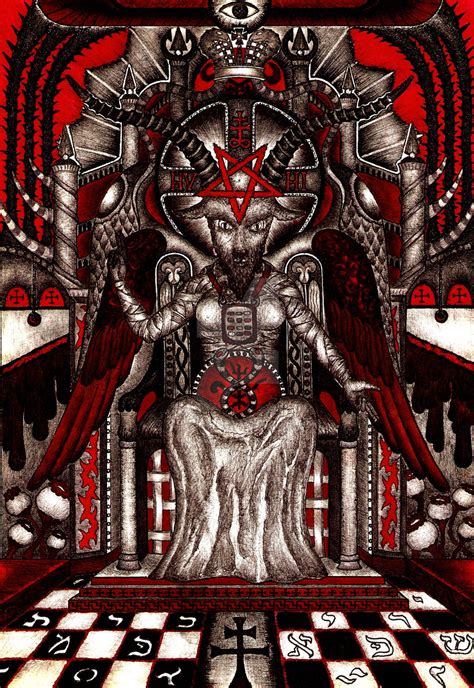 Baphomet Enthroned Or Baphomet 5 By Mpv666 On Deviantart