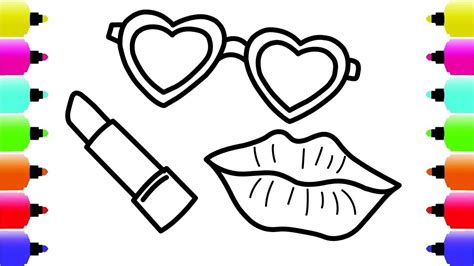 List Of Lipstick Coloring Pages