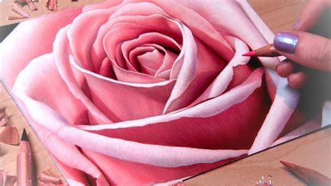 Being able to render your subject alternate between vertical and horizontal hatching, drawing the same number of strokes for each to make rows that resemble the texture of a basket. Drawing a Rose Close-Up | Realistic flower drawing ...